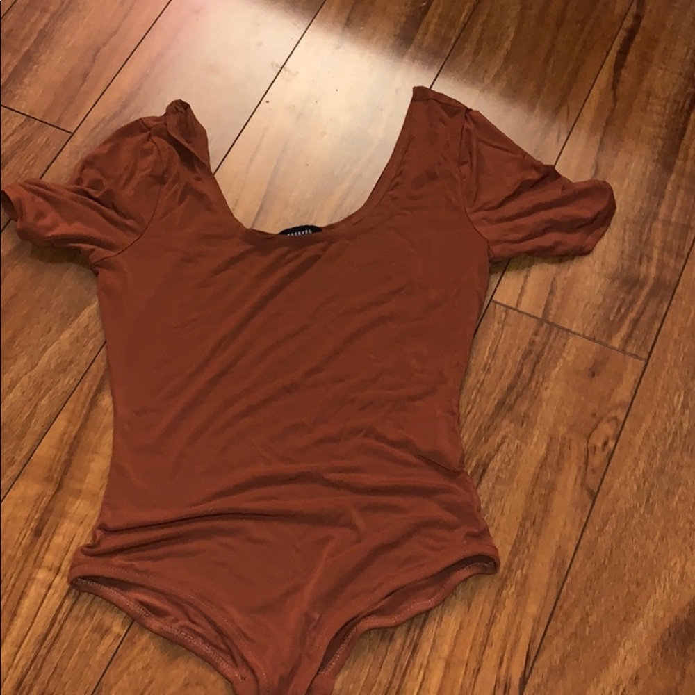 Burnt orange bodysuit size S